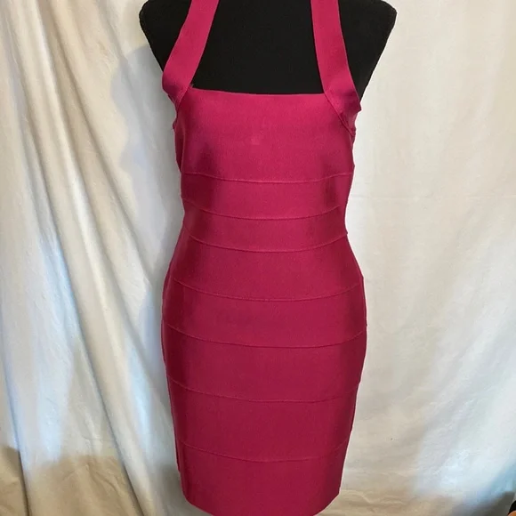 Herve Leger | Dresses | Nwt Herve Leger Bandage Hot Pink Dress | Poshmark